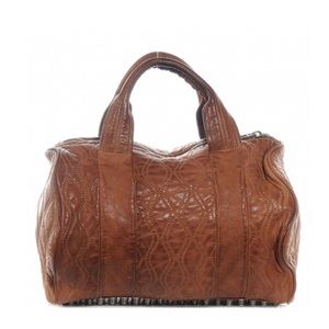 ALEXANDER WANG Quilted Leather Rocco Brown